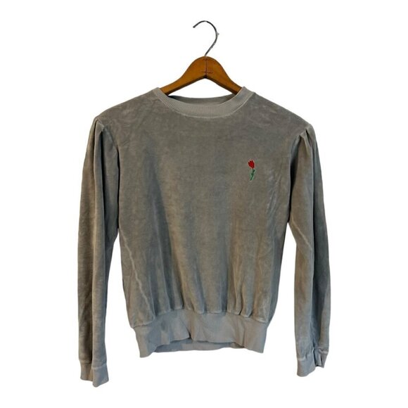 PICNIK Girl's Organic Cotton Sweatshirt Grey Girls Size 12 - Picture 1 of 5